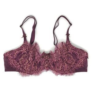 Victoria’s Secret DREAM ANGELS purple Lace Mesh
PUSH-UP WITHOUT PADDING 36DD